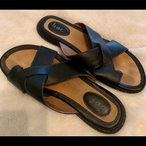 b.o.c. Black leather sandals